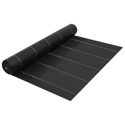 vidaXL Membrană antiburuieni & antirădăcini, negru, 2x10 m, PP