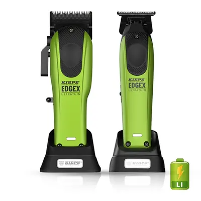 Set EDGE X - KIEPE - Masina de tuns + Masina de contur - Ultra Thin - Verde