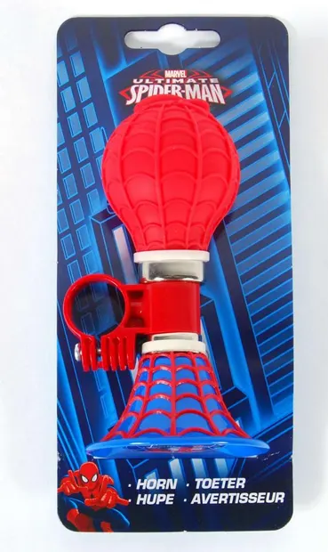 Claxon bicicleta EL Spiderman, sunet tare, compatibil majoritatea ghidoanelor