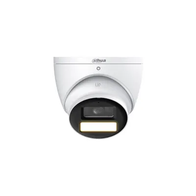 Camera supraveghere exterior Dome HDCVI Dahua HDW1509T-A-LED-0280B-S3, 5 MP, 2.8 mm, lumina calda 40 m, full-color, microfon