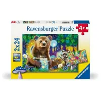 Ravensburger - Puzzle prietenii dragalasi ai padurii 2x24 piese