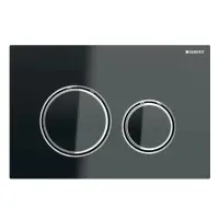 Clapeta actionare dubla rezervor wc, lava sticla lucioasa cu inele de design crom lucios, Geberit Sigma50