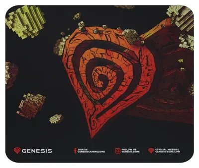 Mousepad gaming Genesis - Ancient Stone, 25x21cm, moale