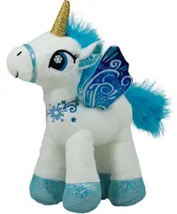 Jucărie de pluș Amek Toys - Unicorn cu aripi, 37 cm