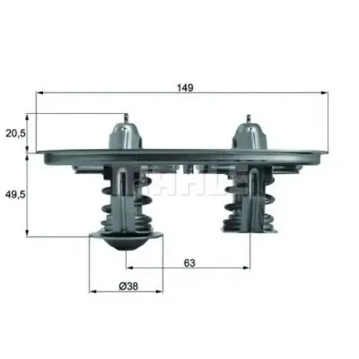 Termostat, lichid racire MAHLE ORIGINAL TX 105