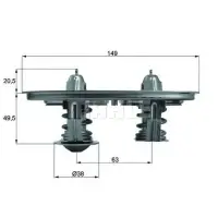Termostat, lichid racire MAHLE ORIGINAL TX 105