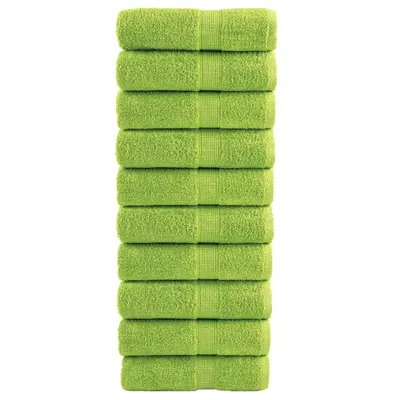 Gossi prosoape maini premium solund 10 buc verde 30x30 cm 600 gsm