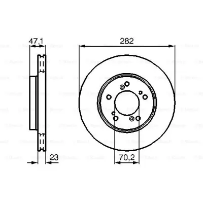 Disc frana BOSCH 0 986 478 667