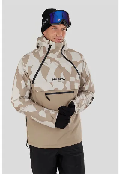 Geaca impermeabila pentru ski Hydra ECO Anorak - Alb murdar/Bej deschis