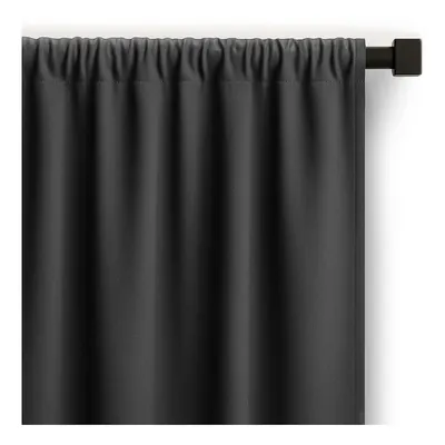 Draperie gri antracit dimout (semi-opacă) 140x270 cm Carli – Restilo