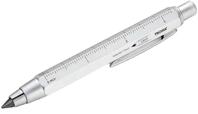 Creion automat Troika Construction - Zimmermann, 5.6 mm, argintiu
