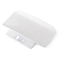 Cantar electronic, Petite&Mars, 2 in 1, Multifunctional, Panou cu touch, Pentru bebelusi si adulti, Pana 180 kg, Alb