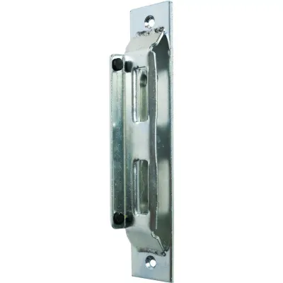Inchizator de poarta, 72 x 90 mm, dreapta/stanga, bara protectie cauciuc, galvanizat