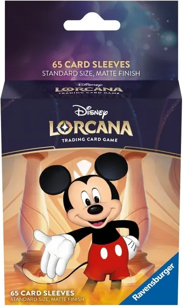Protecții pentru cărți de joc Ravensburger - Disney Lorcana TCG: The First Chapter - Mickey Mouse (65 buc.)
