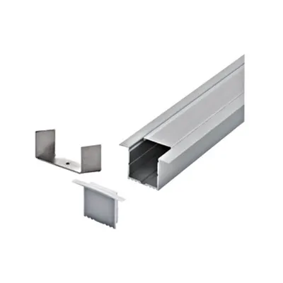 LED-Stripe Profile RE satin cover, anodized, 3000mm