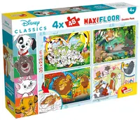 Puzzle cu două fețe Lisciani pentru colorat 4 х 48 piese- Clasici