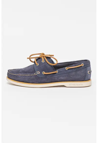 Pantofi boat de piele intoarsa Navigator - Albastru inchis