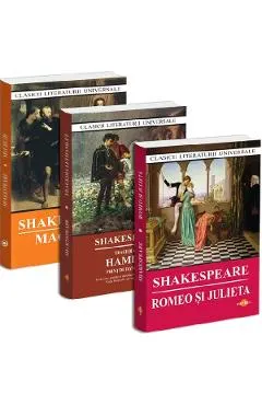 Pachet 3 carti: Macbeth + Romeo si Julieta + Tragedia lui Hamlet