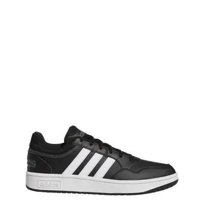 Pantofi adidas Hoops 3.0 din piele neagră eleganți