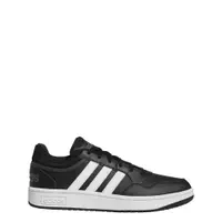 Pantofi adidas Hoops 3.0 din piele neagră eleganți