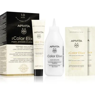Apivita My Color Elixir culoare par fără amoniac culoare 1.0 Black 1 buc