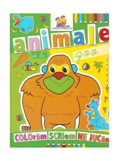 Animale de la zoo. Carte de colorat - Paperback brosat - ***