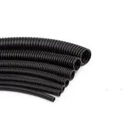 Tub gofrat negru FLEX 320N, D25, HF,stabilizat UV, CU FIR
