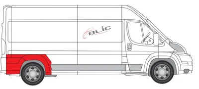 Segment aripa Spate Dreapta potrivit CITROEN JUMPER I, JUMPER II; FIAT DUCATO; PEUGEOT BOXER dupa 2006