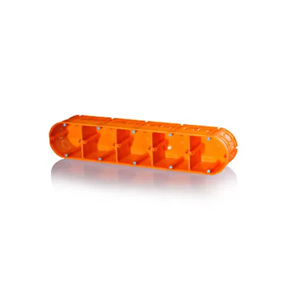 Doză aparat perete solid, cvintuplă, șuruburi 5p x 60mm