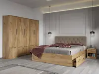 Set dormitor complet Stejar Auriu - Madrid - C17