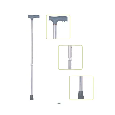 Baston reglabil din aluminiu,argintiu JL920L