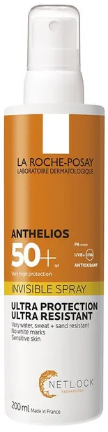 La Roche-Posay Anthelios Spray invizibil cu protecție solară, SPF50+, 200 ml