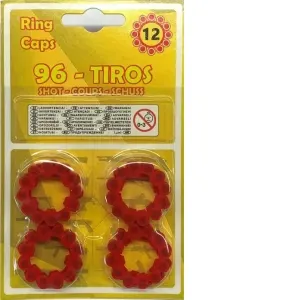 Capse pistol 12 bucati, set de 8 inele