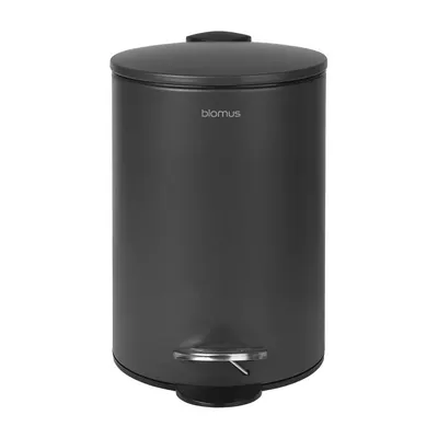 Coș de gunoi gri antracit cu pedală din oțel 3 l Tubo – Blomus