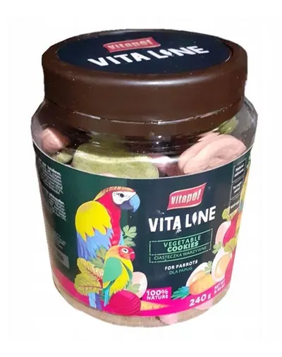 VITAPOL Biscuiti pentru papagali, vegetali 240 g