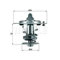 Termostat, lichid racire MAHLE TX 72 82