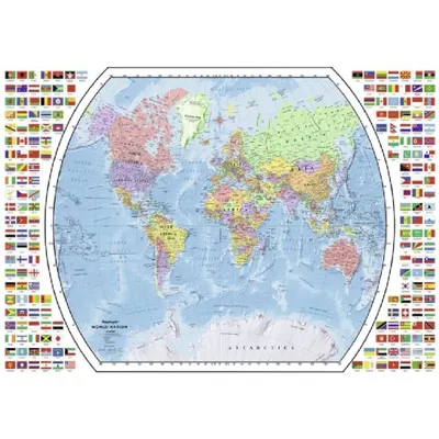 Puzzle 1000 piese - Harta Politica a lumii