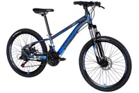 Bicicletă copii 24" Mercury Ultra aluminiu 21 viteze 130-160 albastru