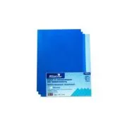 Coperta indosariere A4 Office Cover, PVC albastru, transparent, 0. 15mm, top cu 100 coli