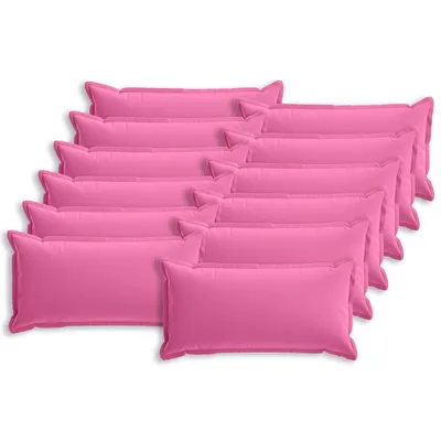 vidaXL Husă pentru pernă 12 buc. HOUTEN Roz 40 x 80 cm Poliester