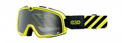 Ochelari cross atv 100% Barstow Arsenale, lentila fumurie, culoare rama galben