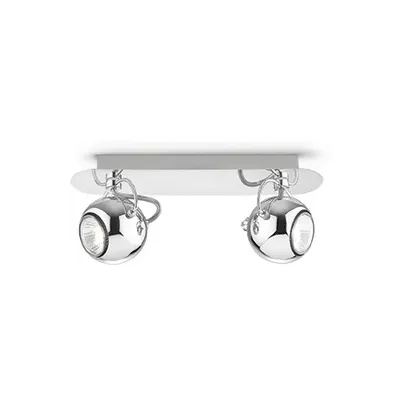 Aplica Lunare 2 becuri, dulie GU10, L:310 mm, H:85 mm, Crom