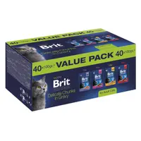 Pachet pentru pisici Brit Premium Value Pack 40 buc x 100 gr