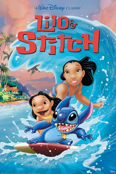 Poster maxi Pyramid Disney: Lilo & Stitch - Wave Surf