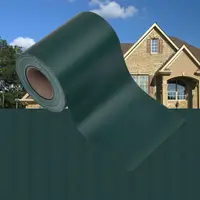 vidaXL Bandă de intimitate PVC 35x0,19 m Verde Mat