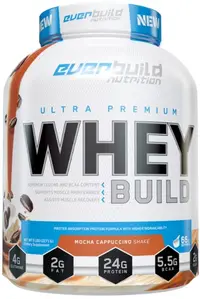 Ultra Premium Whey Build, cappuccino mocha, 2.27 kg, Everbuild
