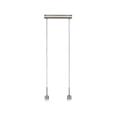 Pendant luminaire Pasteri Pro 2 x 60W nickel-matt