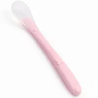 Lingurita, Bocioland, Din silicon, 6 luni+, Pink