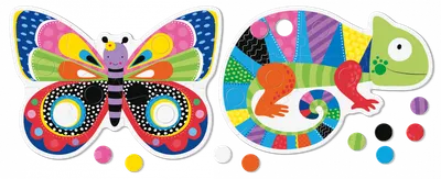 Puzzle educativ - Play Dudu: Red, Yellow and Blue-The Colors Game