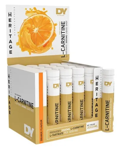 L-Carnitine Liquid Shot, portocală, 20 shoturi х 25 ml, Dorian Yates Nutrition
